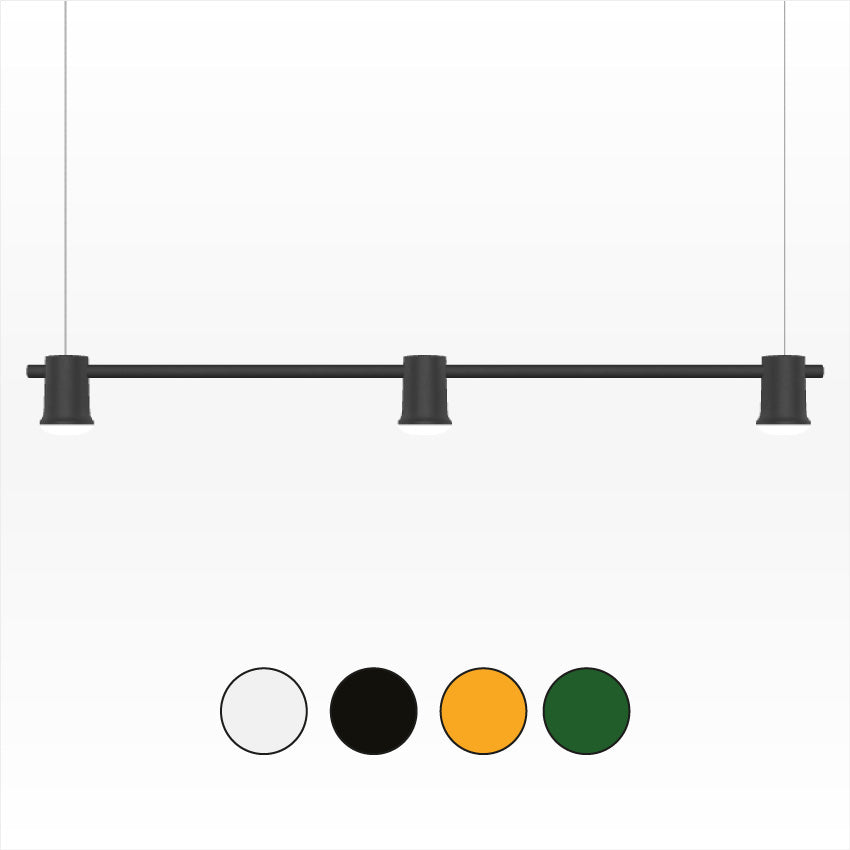 Compose 3 - Abgehängte Deckenleuchte (Sockel) | 4 farbig.