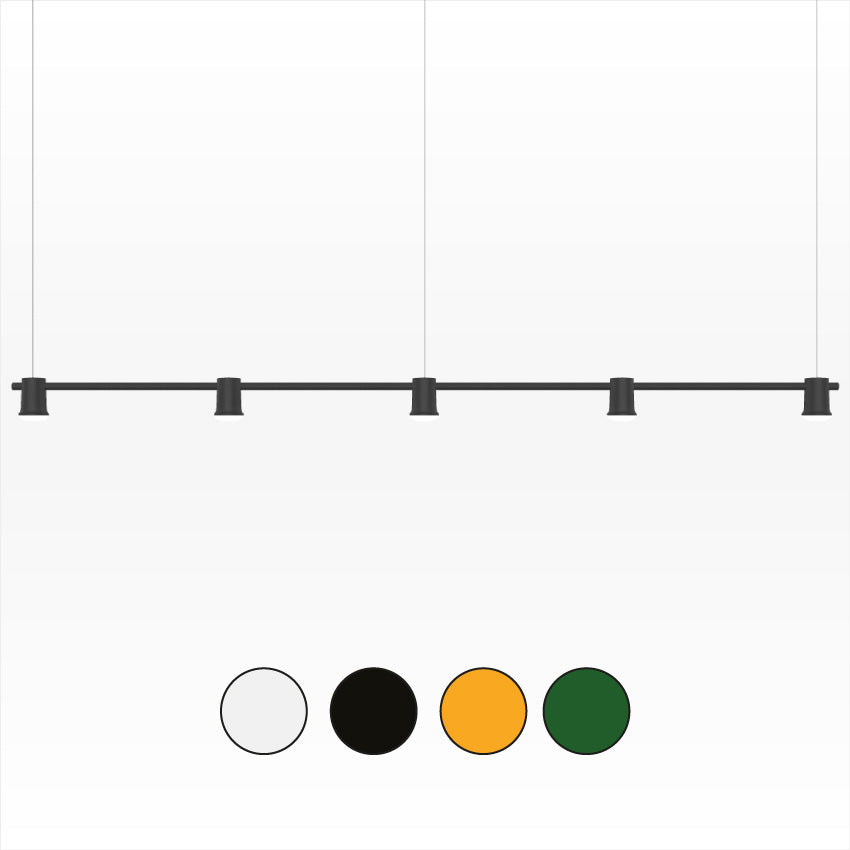 Compose 5 - Abgehängte Deckenleuchte (Basis) | 4 farbig.
