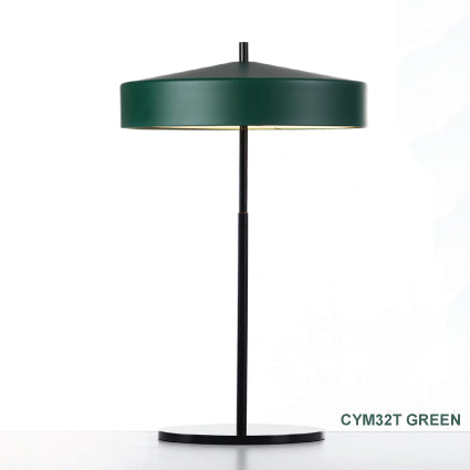 Cymbal bordslampa grön