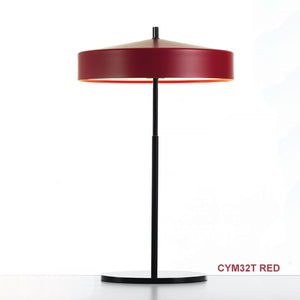 Cymbal bordslampa röd
