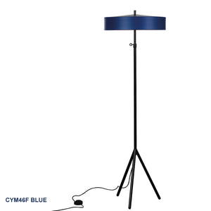 Cymbal golvlampa blå