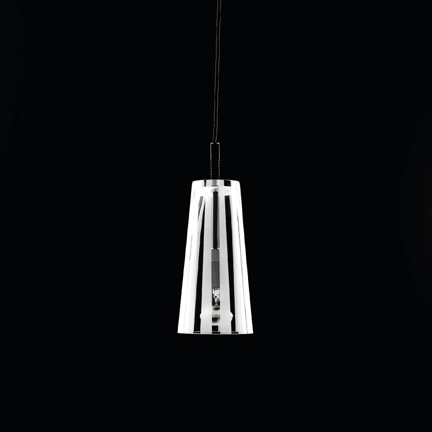 Manhattan pendant - Frosted, stripes | 5 sizes