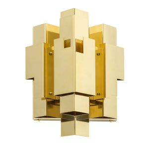 Skyline wall lamp - White | Brass | Stainless steel