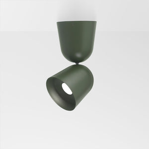 Convex Ceiling lamp - Spotlight (54°) Alt: Olive green | Black | Light gray | White