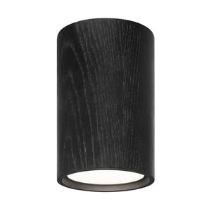 Wood Taklampa - Downlight | Oljad alt svartbetsad ek
